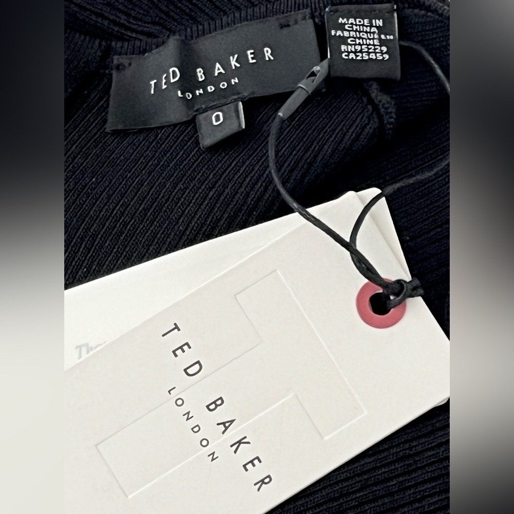 Ted Baker Black Fit and Flare Mini Dress - Picture 6 of 12